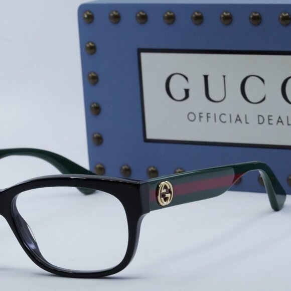 Gucci Black and Green Sunglasses - Picture 3 of 9